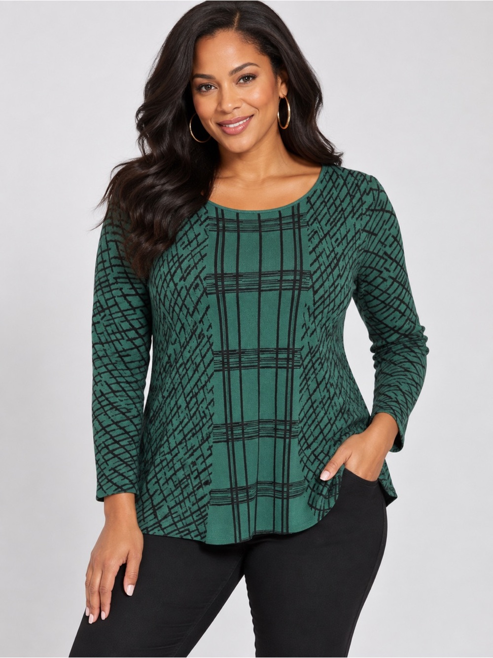 Antonio Melani Sweater Joni
Knit Round Neck Pine/Black
Size Medium